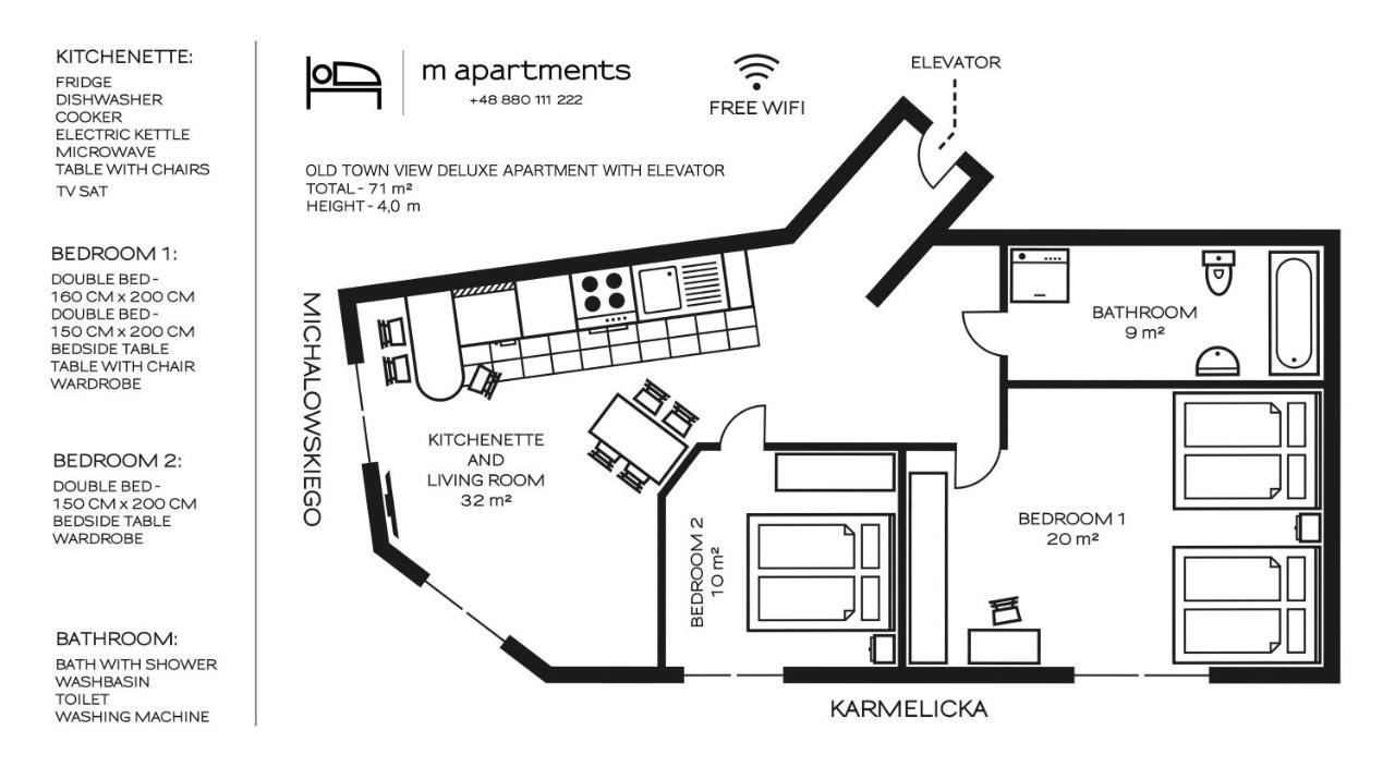 M Apartments クラクフ エクステリア 写真